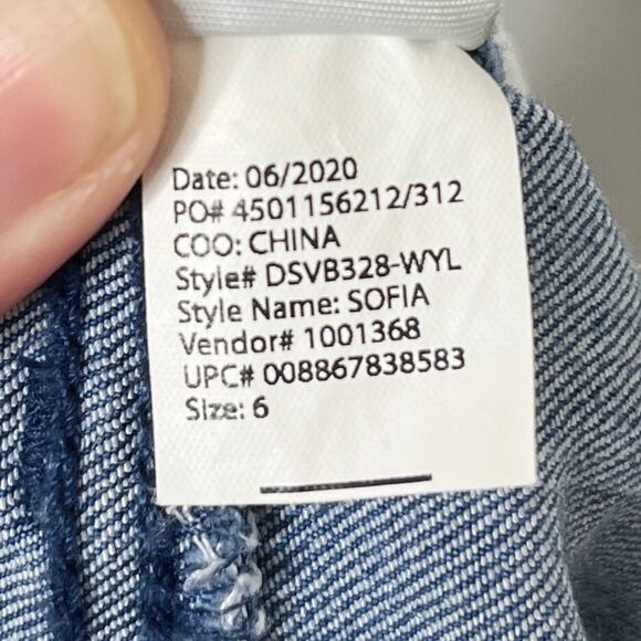 Sofia Vergara Women's Jeans 6 Skinny Ankle Lace Raw Hem Stretch Denim Med Wash - Picture 10 of 10